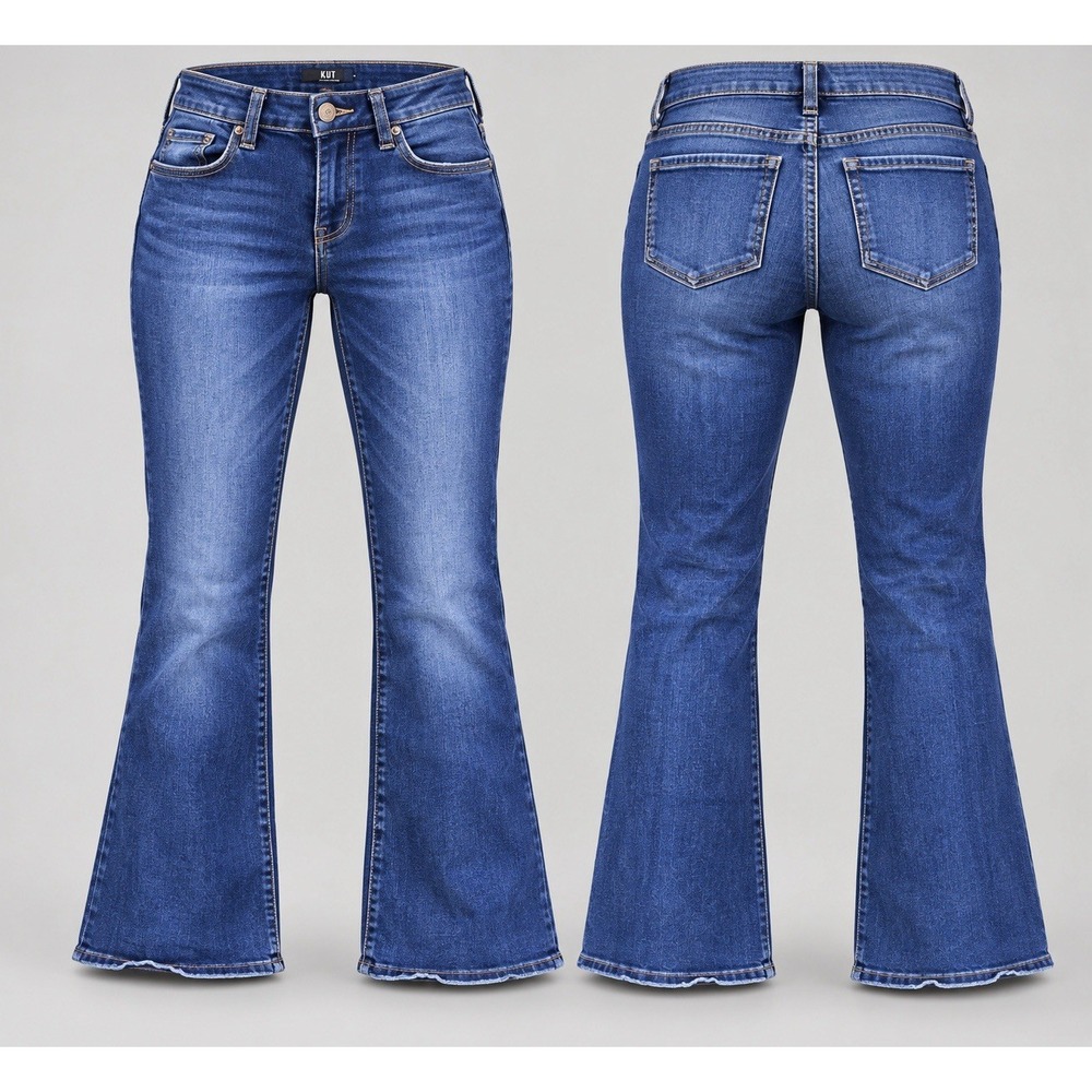 KUT from the Kloth jean women 8 29x31.5 Natalie Fab Ab Boot Dark Wash High Rise